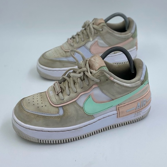 Nike AF1 Shadow CI0919-117 Casual Shoes White/Atmosphere-Mint Foam womens 8 - Picture 3 of 6